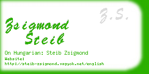zsigmond steib business card
